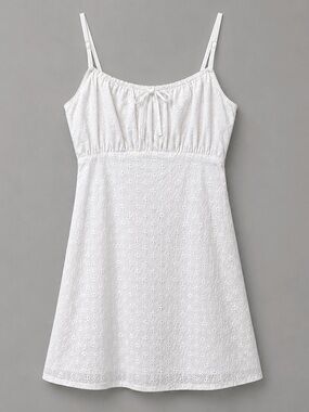 RSQ White Eyelet Slip Mini Dress Girls XL Cotton Sundress